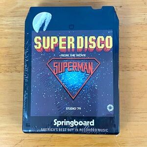 Studio 1979 Super Disco From The Movie Superman Vintage 8 Track Tape Sealed